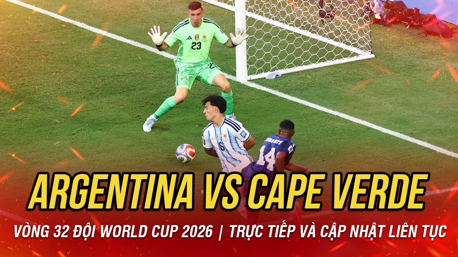 TRỰC TIẾP Argentina 1-1 Cape Verde vòng 32 đội World Cup 2026: Địa chấn ở Miami